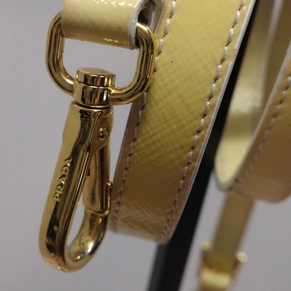 Prada Lemon 5 Eyelets Strap Adjustable 42 3/4-46 3/4 Long X  display picture 3